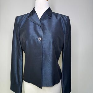 Exte Ittierre Women's Navy Blazer Size 8 Quiet Luxury Feminine Business